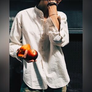 Imogene and Willie The Inez in Natural Chambray, Size Small